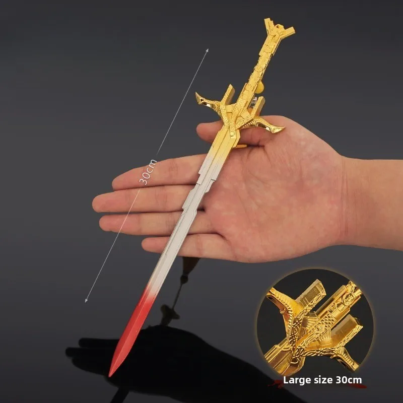 30 سنتيمتر/11.8in قاعات السيف القرون الوسطى لعبة الأجهزة الطرفية نموذج سلاح الدعائم تحصيل عرض هوايات تحصيل لعبة رياضية