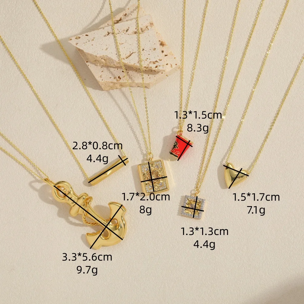 New retro classic design versatile exquisite boat pick shape pendant collarbone chain necklace women's love