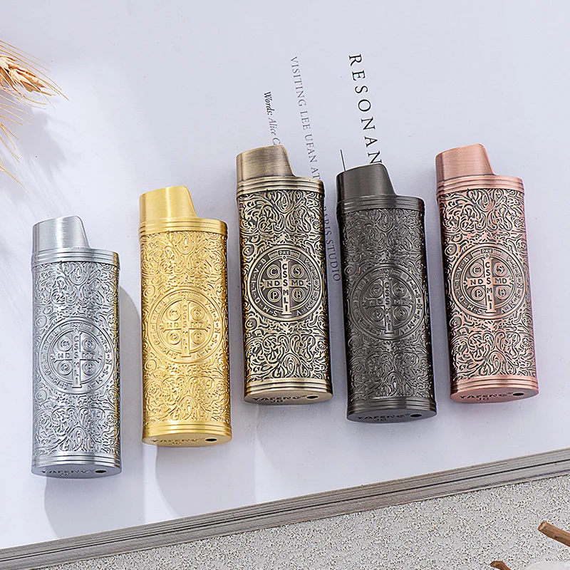 حافظة ولاعة BICJ6 من Constantine Style، درع معدني مضاد للانفجار ثلاثي الأبعاد، تصميم خفيف للغاية 38 جرام