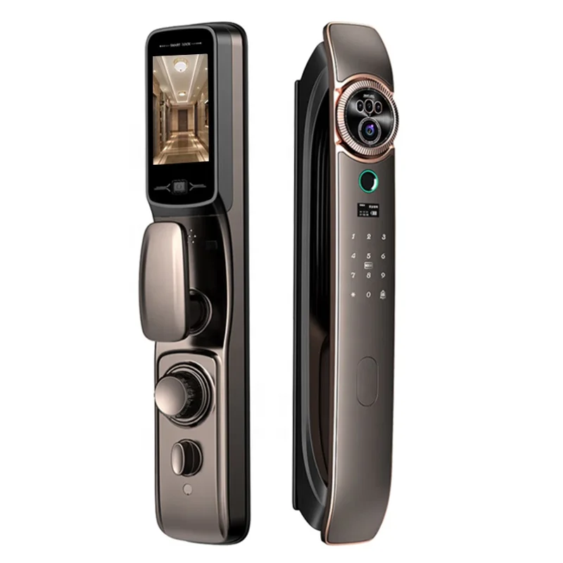 Indoor Full-automatic Cat's Eye Fingerprint Lock Remote Intercom Lock Face Recognition Smart Lock