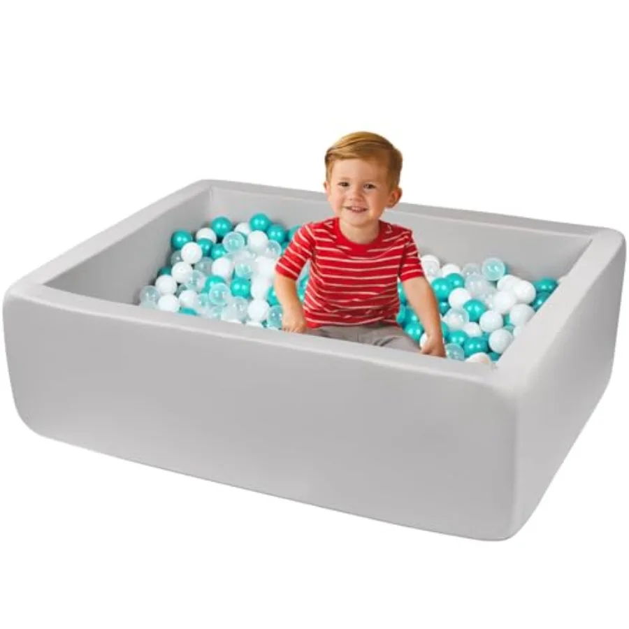 

Ball Pits for toddlers' soft play area, light gray EVA foam, 47.2 x 35.4 x 13.7, 2.7 thickness, non-toxic and cushioned