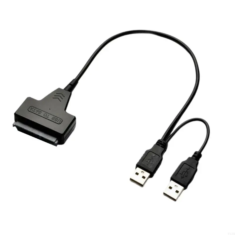 محرك الأقراص الصلبة WXTB مقاس 2.5 بوصة SATAs إلى كابل USB مع منفذ محول الطاقة، ومؤشر LED لاستعادة البيانات والنسخ الاحتياطي