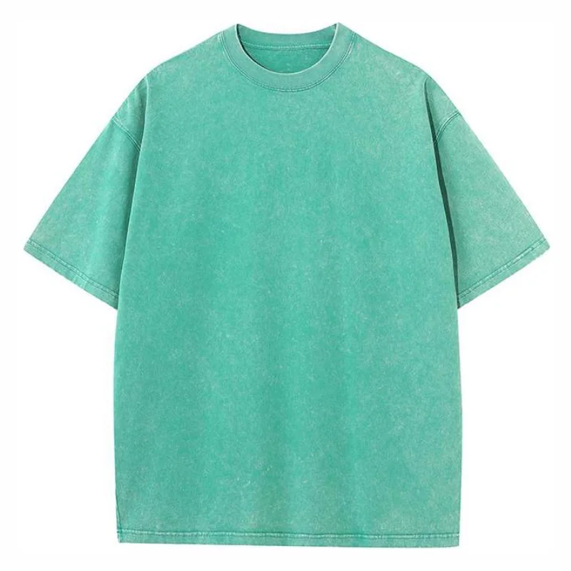 Custom Wash T Shirt Print Logo Embroidery Images Design Clothes 100% Cotton Cultural Shirts Men  And Women Work Top High Quality image 6