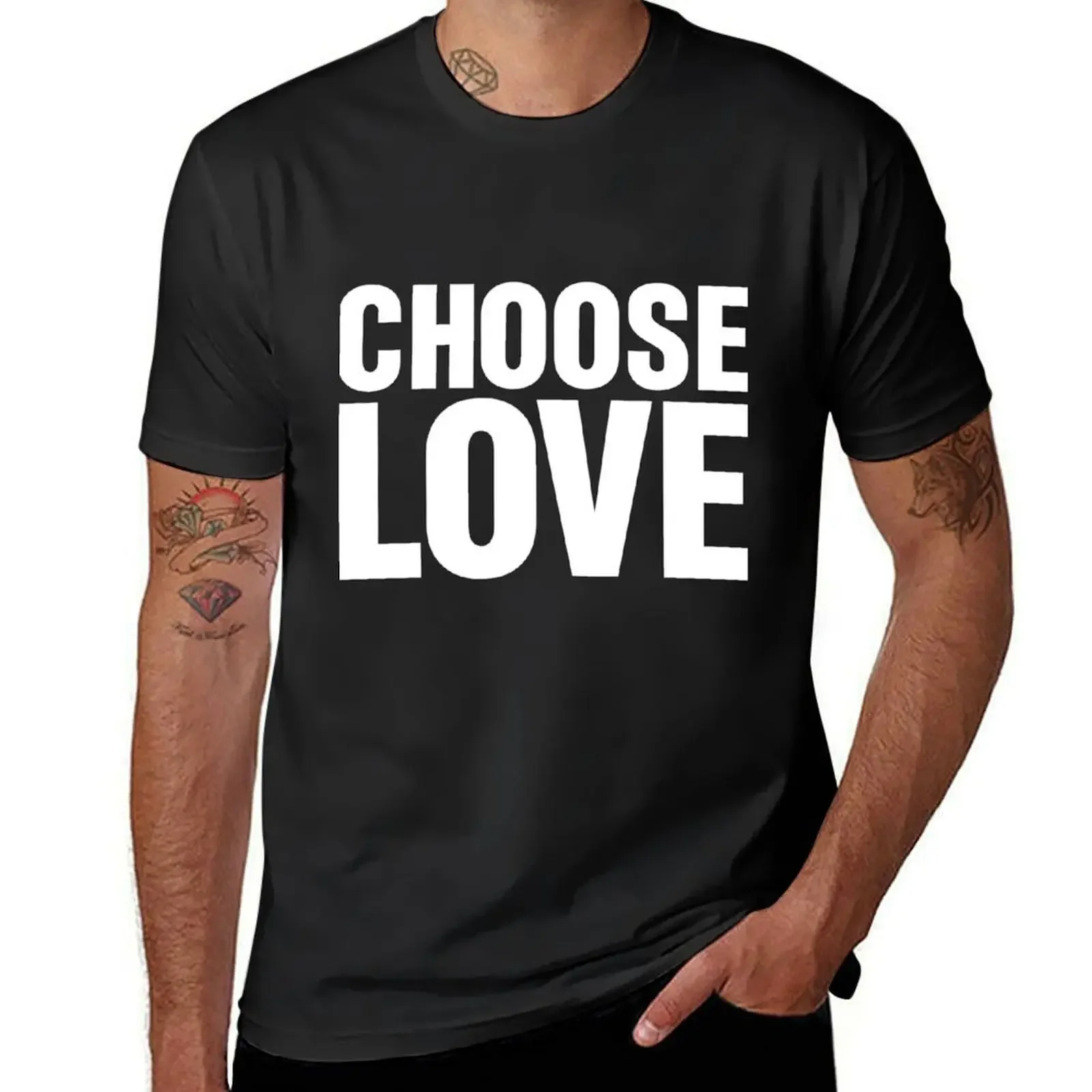 Choose Love T-Shirt plain shirts graphic plus size clothes customizeds men graphic t shirts