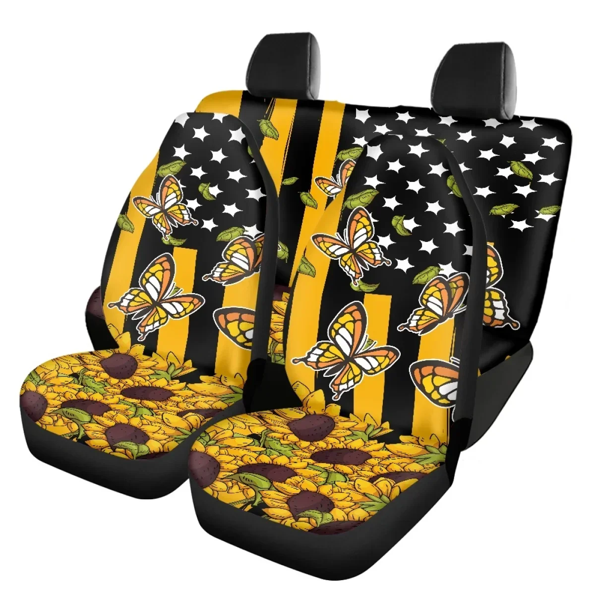 

Universal Car Front Seat Cover Interior USA Flag Print Washable Seat Case July 4th Driver Seat Protector Covers Anti-dirty Seats