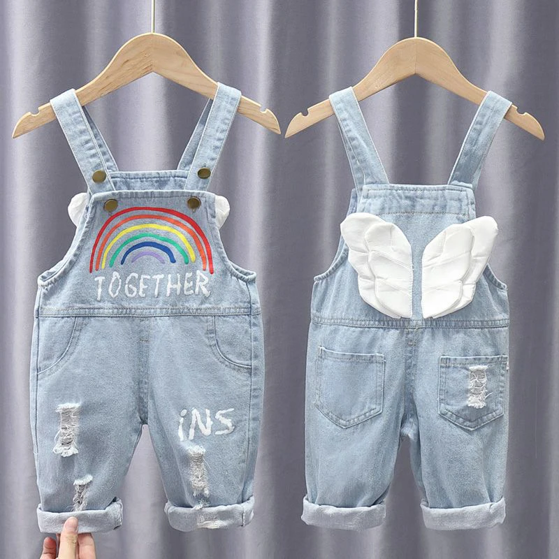 IENENS Kids Baby Clothes Clothes Jumper Boys Girls Dungarees Infant Playsuit Pants Denim Jeans Overalls Toddler Jumpsuits