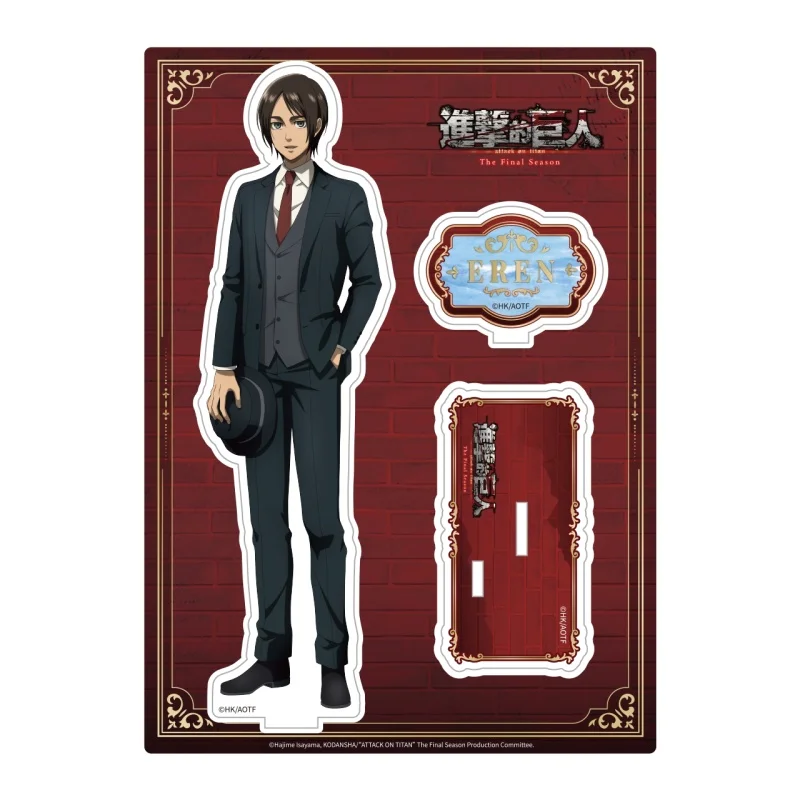 Attack on Titan Anime Levi Ackerman Eren Jaeger Armin Arlert Mikasa·Ackerman Hange Zoe Cosplay Sign Acrylic Stand Keychain Gift