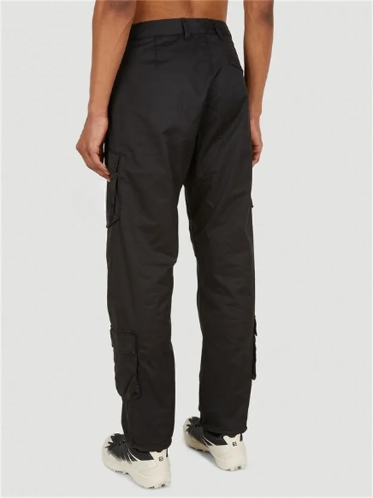 Men's Overalls Spring And Autumn New Fashion Personality Pocket Decoration Trend Youth Large Size Loose Casual Overalls
