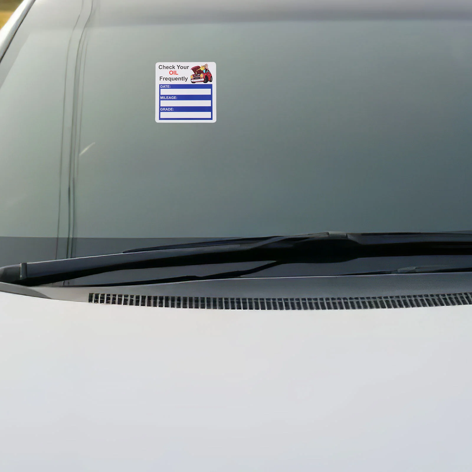 

2 Rolls Car Repairing Sticker Auto Adhesive Due Reminder Oil Change Practical Mile Date Writing Removable