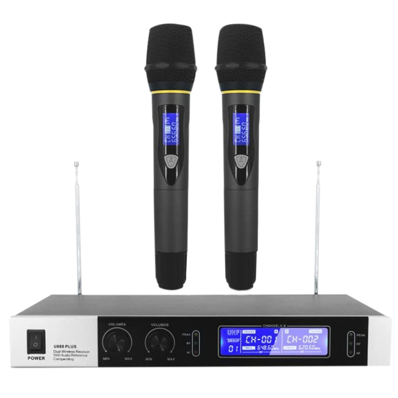 

Professional Handheld U Stage Wireless Microphone Handheld Microphone KTV Microphone Wireless Microphone(US Plug)