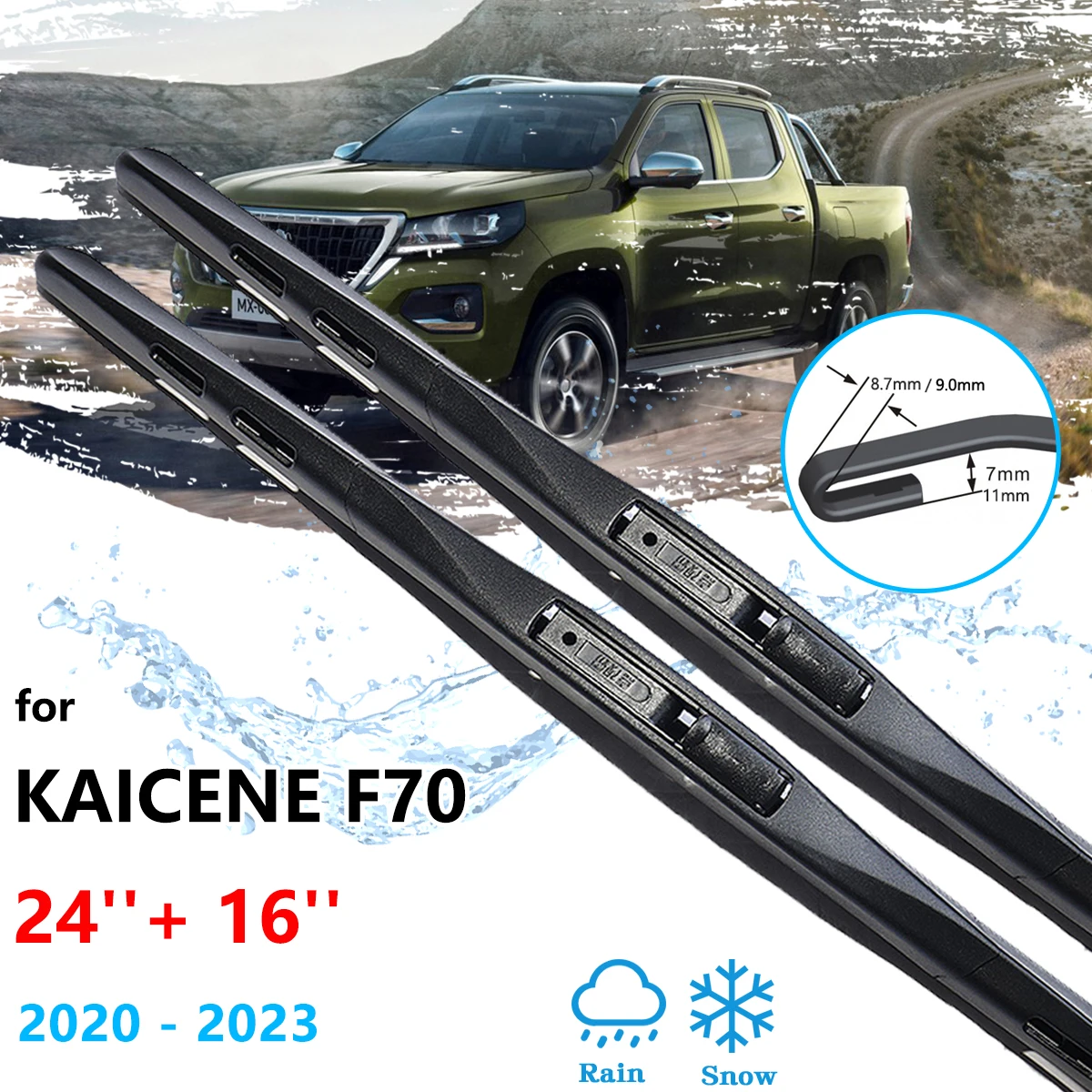 

Front Wiper Blades For Maserati Gran Turismo M145 2008~2019 Windshield Windscreen Brushes Rubber Cleaning Washer Car Accessories