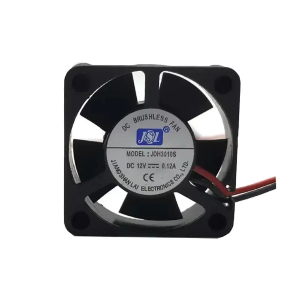 

JSL JDH3010S DC 12V 0.12A 30x30x10mm 2-Wire Cooling Fan