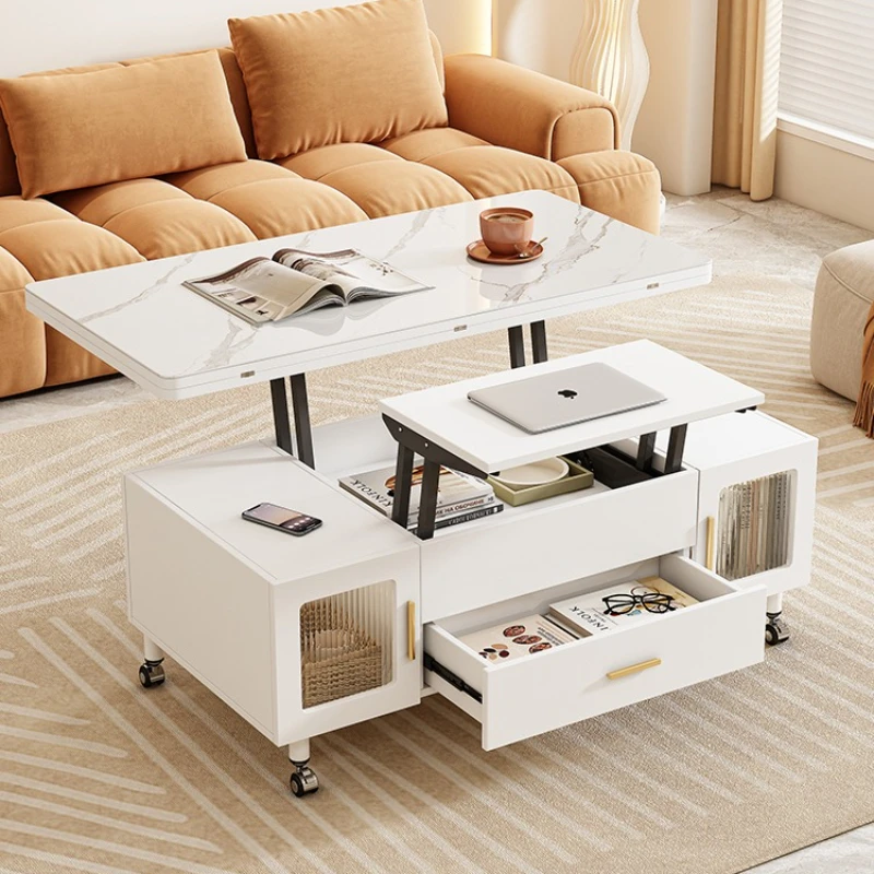 

Multifunctional lifting coffee table dining room living room household integrated multi-purpose table