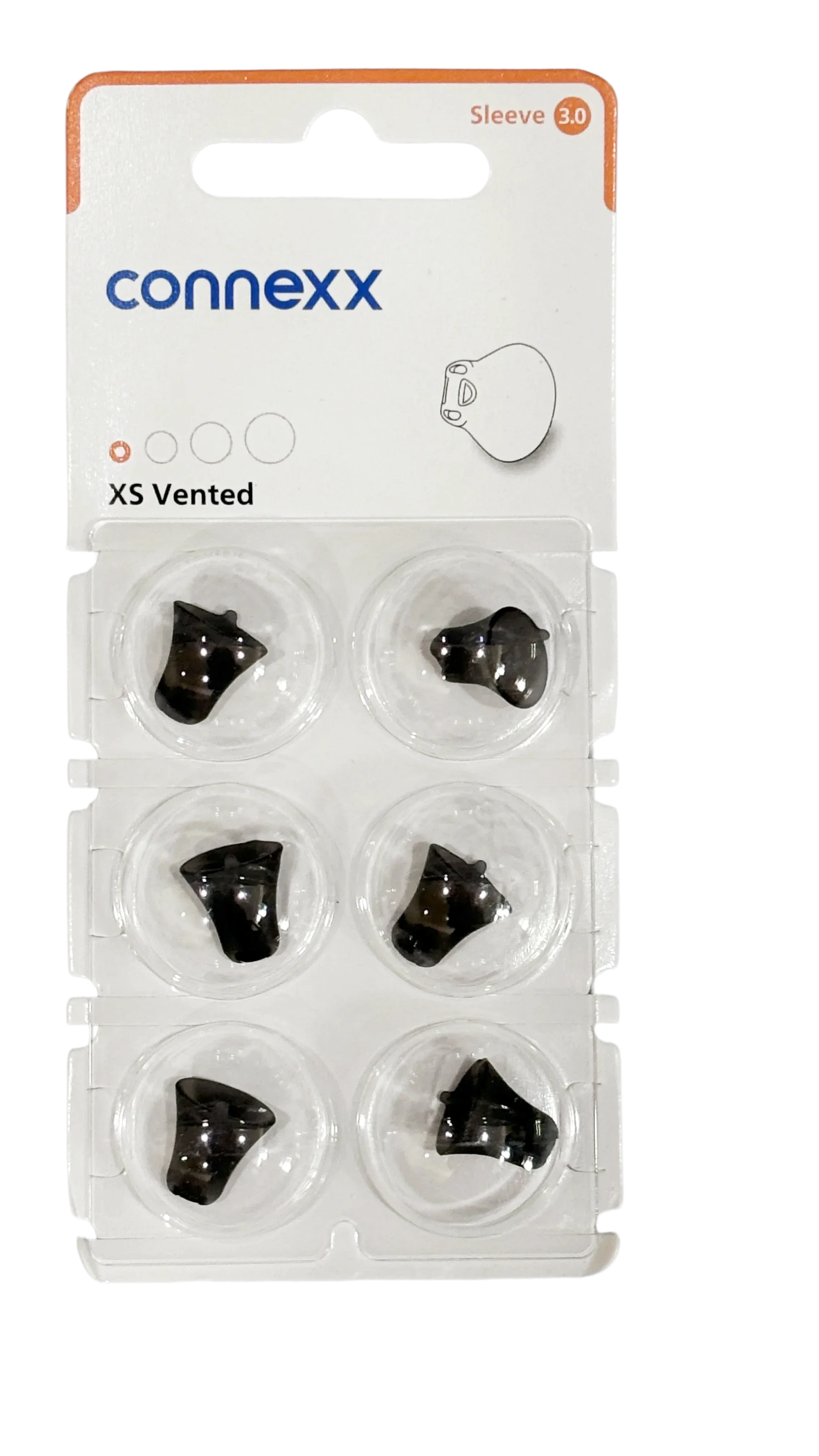 Signia Rexton Connexx Sleeve 3.0 Domes Hearing Aid Vented/Power/Closed/Open/Tuilp  Domes XS/S/M/L Comfortable Breathable Fit