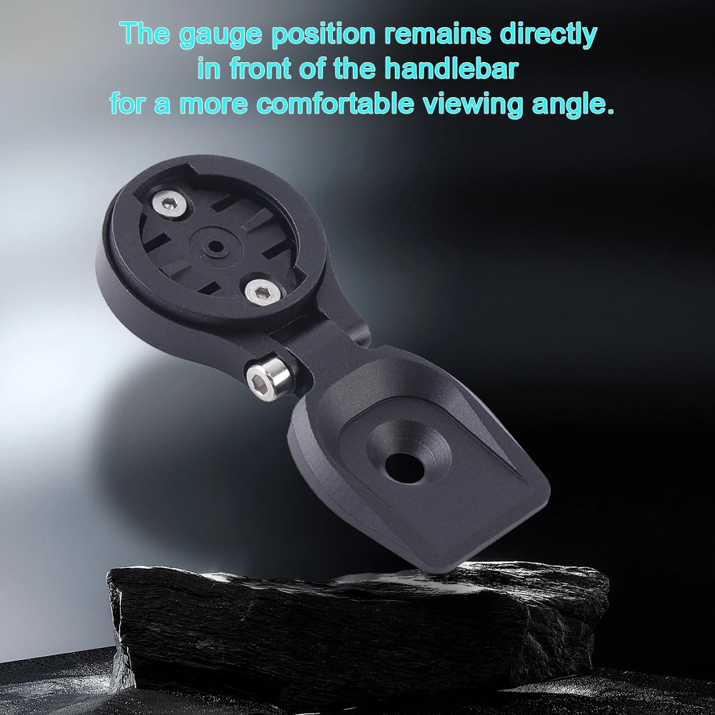 Bicycle Computer Mount Aluminum Alloy Bicycle Computer Stem Mount Holder Speedometer Support Stand for Garmin/Bryton/Wahoo view 3