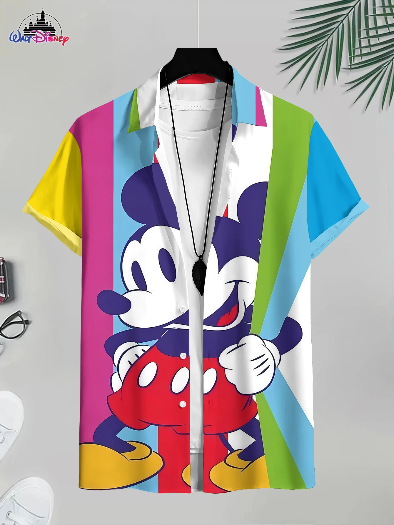 Stylish Casual Men's 3D Print Disney Mickey Shirt Assorted Styles: Multi - Pattern Mickey Patterns
