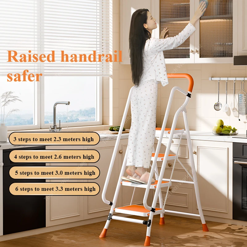 Thickened multifunctional herringbone ladder Retractable portable climbing ladder