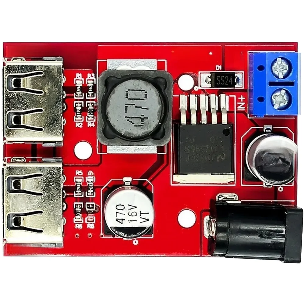 DC to DC Step Down Module 5V 3A Dual USB Output for 6V to 40V Input in Automotive Solar and Industrial Environments