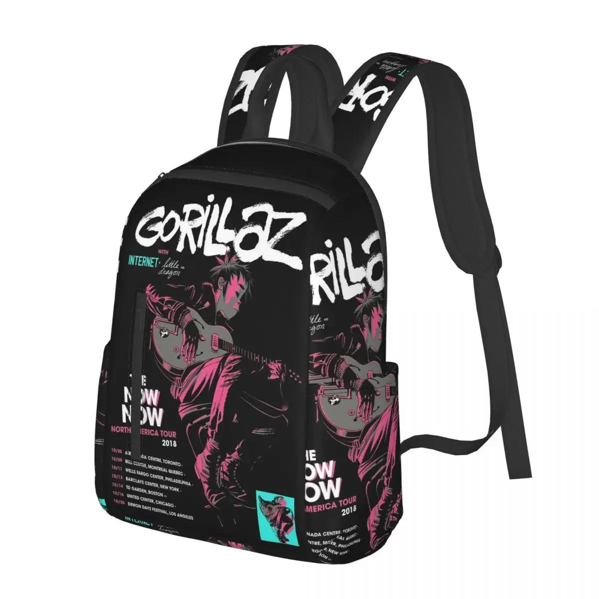 

Music Band Gorillaz Student Backpack School Bag Hiking Travel Daypack for Men Women Fashion Bookbag Shoulder Bags