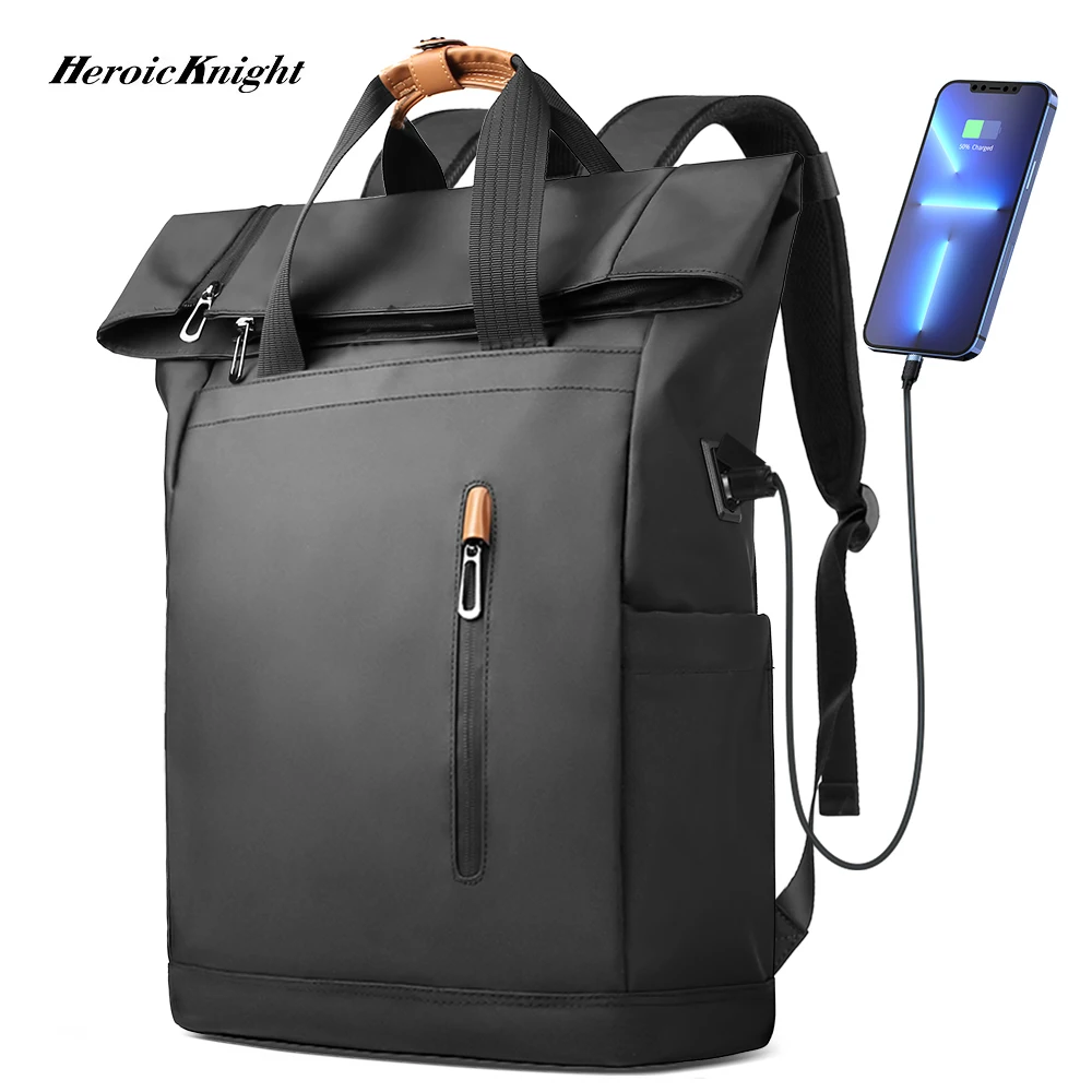 Heroic Knight Waterproof Backpack For Men Large Capacity Casual 15.6\