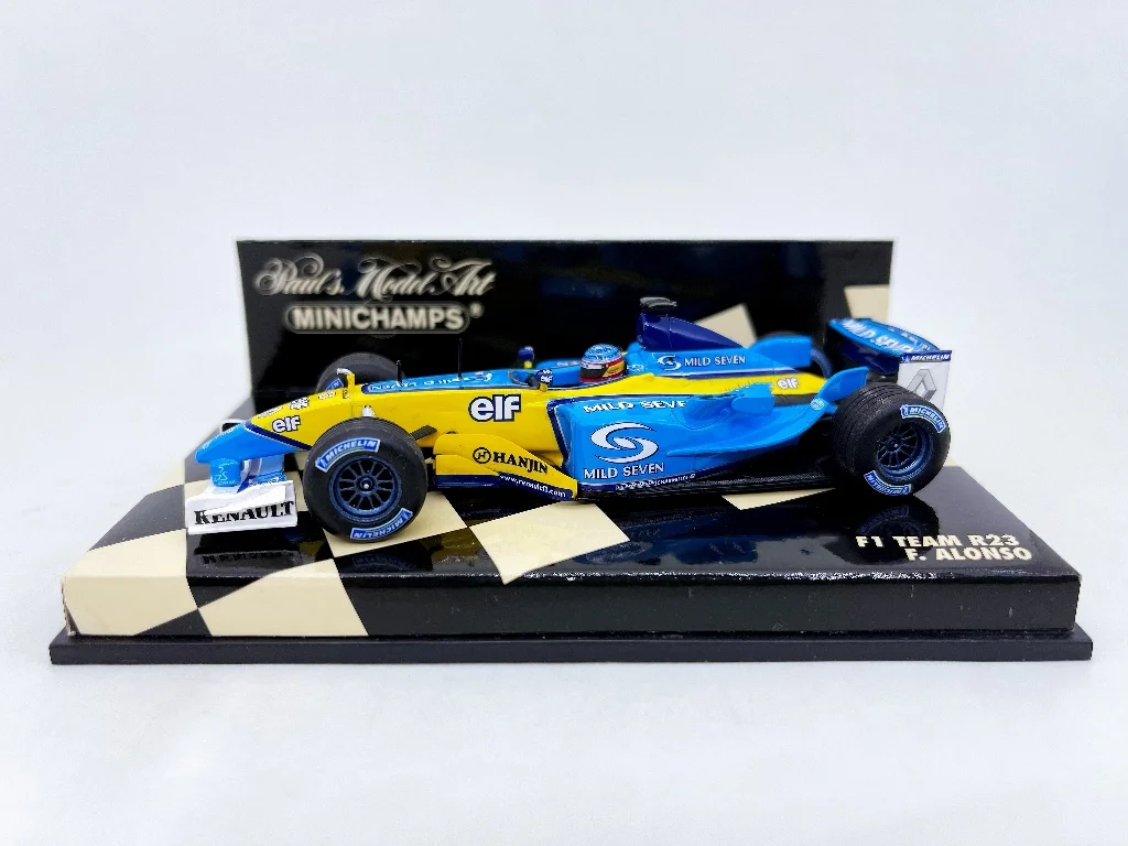 Minichamps 1:43 F1 R23 2003 Fernando Alonso Simulation Limited Edition Resin Metal Static Car Model Toy Gift