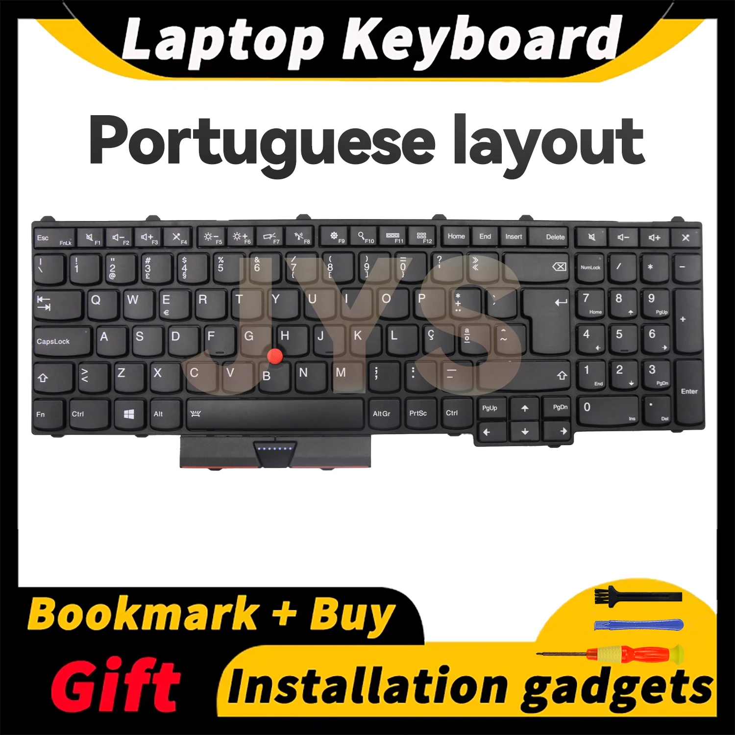 

Suitable for Lenovo ThinkPad P50 P70 laptop keyboard with backlight Portuguese layout keyboards internal black 00PA310 00PA392