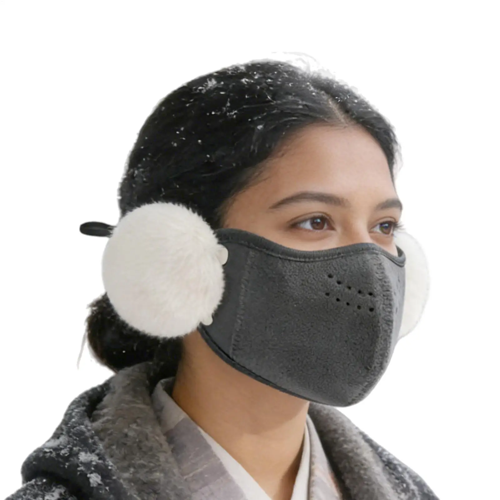 

Face Cover For Cold Weather Thermal Thick Shield With Ear Flap Face Cover For Sports Hiking Commuting Cycling Women Winter