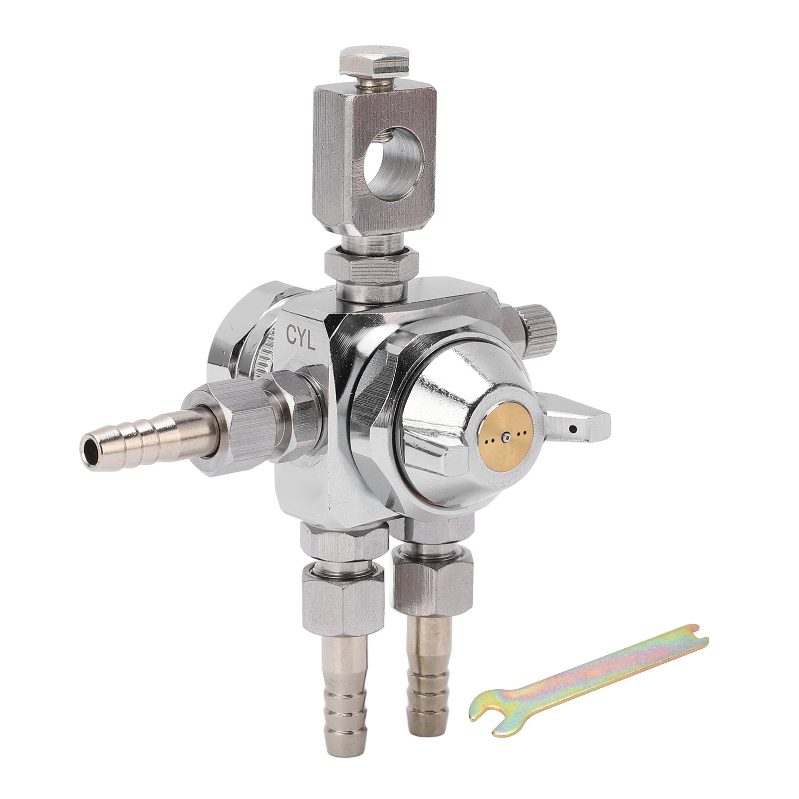 Automatic Spray Gun Stainless Steel Nozzle Zinc Alloy Paint Sprayer Electroplated Body Air Spray Gun for Industrial Coating