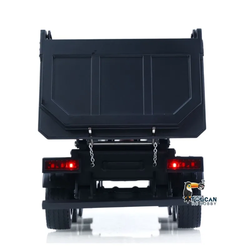 HUINA 1/18 Electric Lifting Remote Control Semi Dump Trailer Model for RC Tractor Truck 1501 Tail Light Support Leg No Sound  view 6