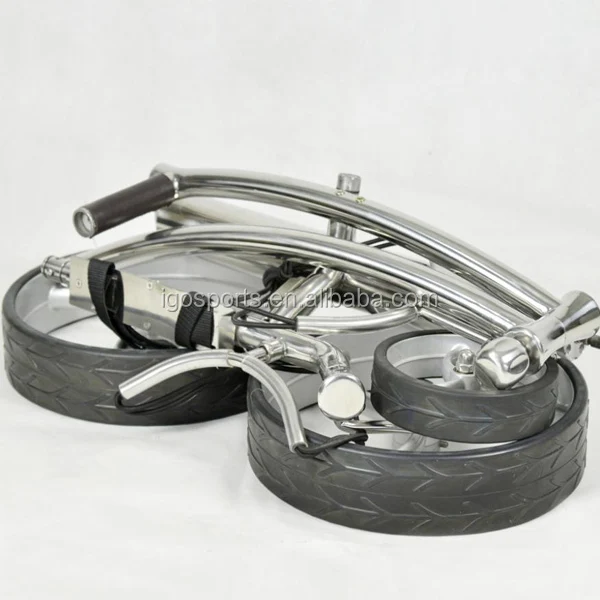 Aluminum 3 Wheel Golf Cart Foldable Lightweight Golf Trolley Portable Push/Pull Golf Caddy With Durable Frame