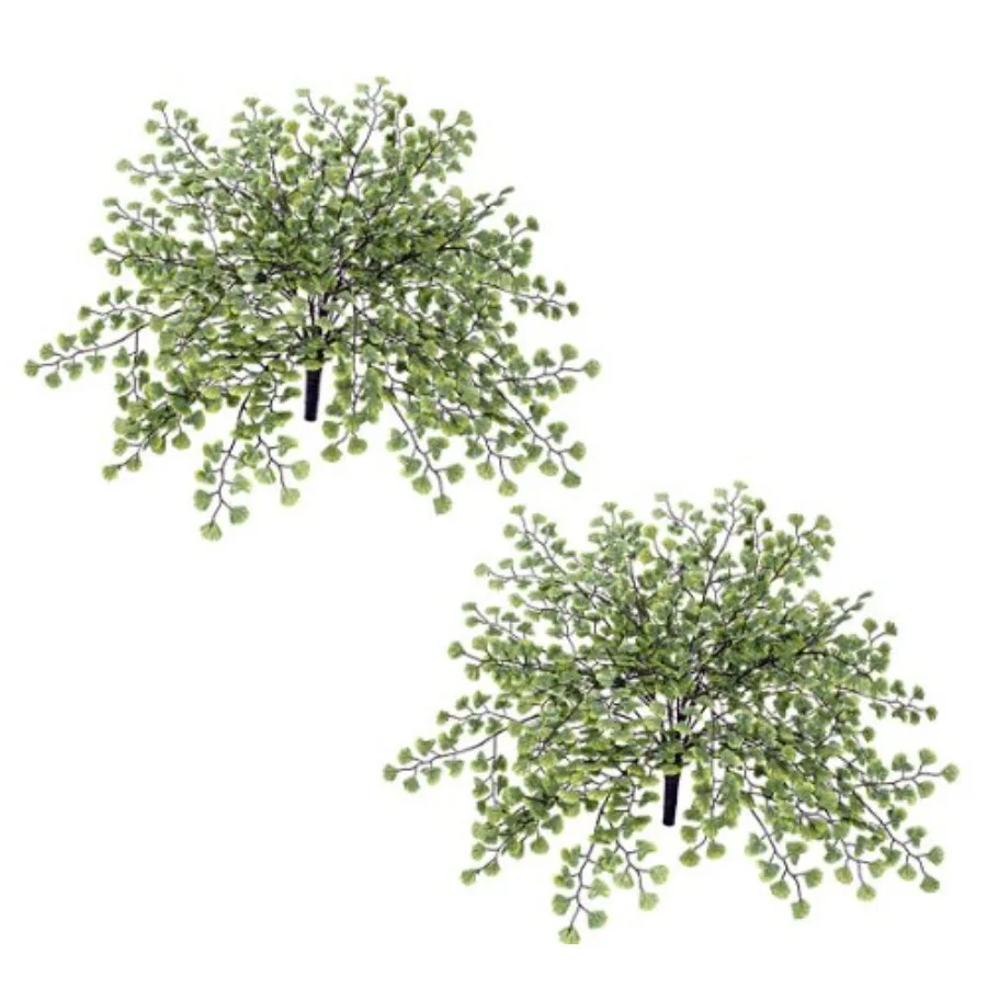 

Два искусственных растения папоротника 24 дюйма, зеленые кусты для декора интерьера, с реалистичной текстурой и цветом