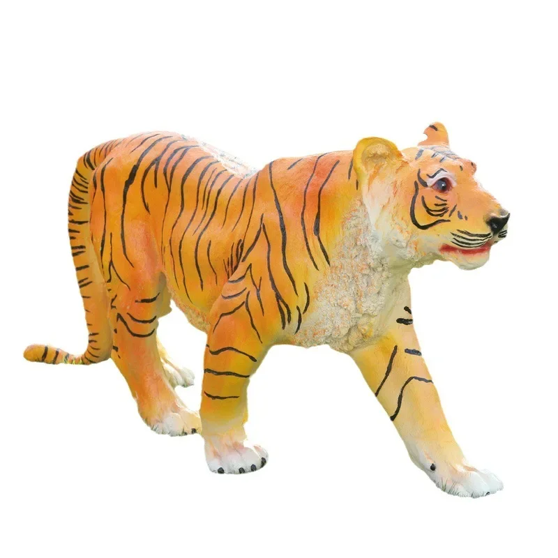 زخرفة في الهواء الطلق الألياف الزجاجية النمر الأسد النحت حديقة المناظر الطبيعية حديقة الفضاء الأخضر حديقة الحيوان الديكور