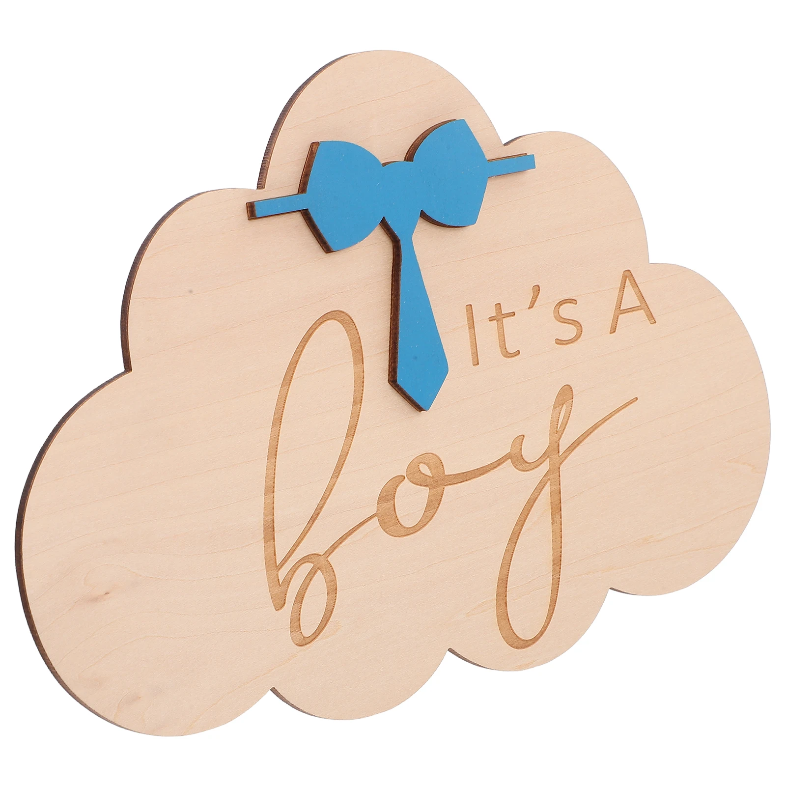 

Growth Milestone Wooden Baby Announcement Sign Cloud Shape Photo Props Nursery Newborn Baby Announcement Sign Birth Signs