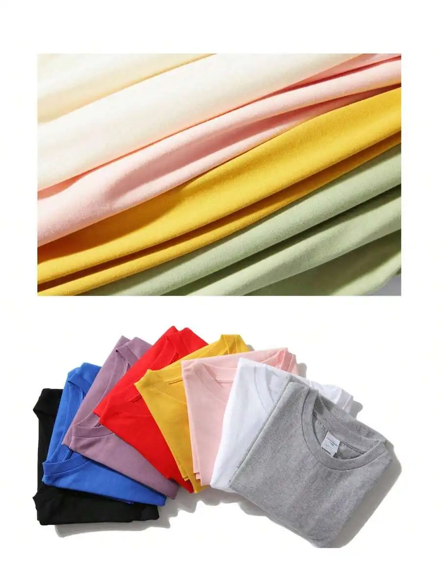 

5-Pack Unisex 100% Cotton Crew Neck T-Shirts Solid Color Short Sleeve Casual Tee