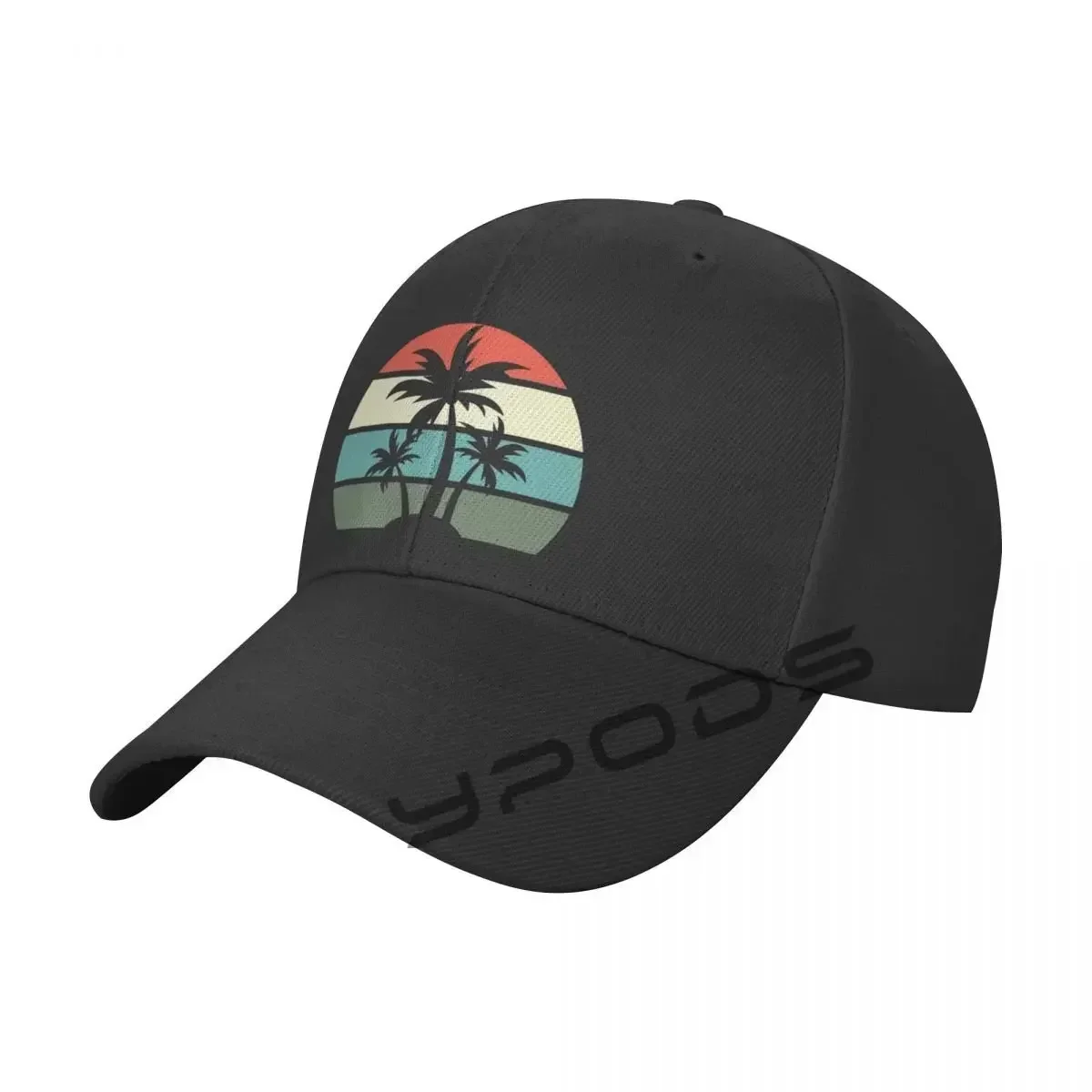 

Vintage Hawaii Sun Sand Beach Palm Tree Baseball Cap Solid Color Fashion Adjustable Leisure Caps Men Women Hats Caps