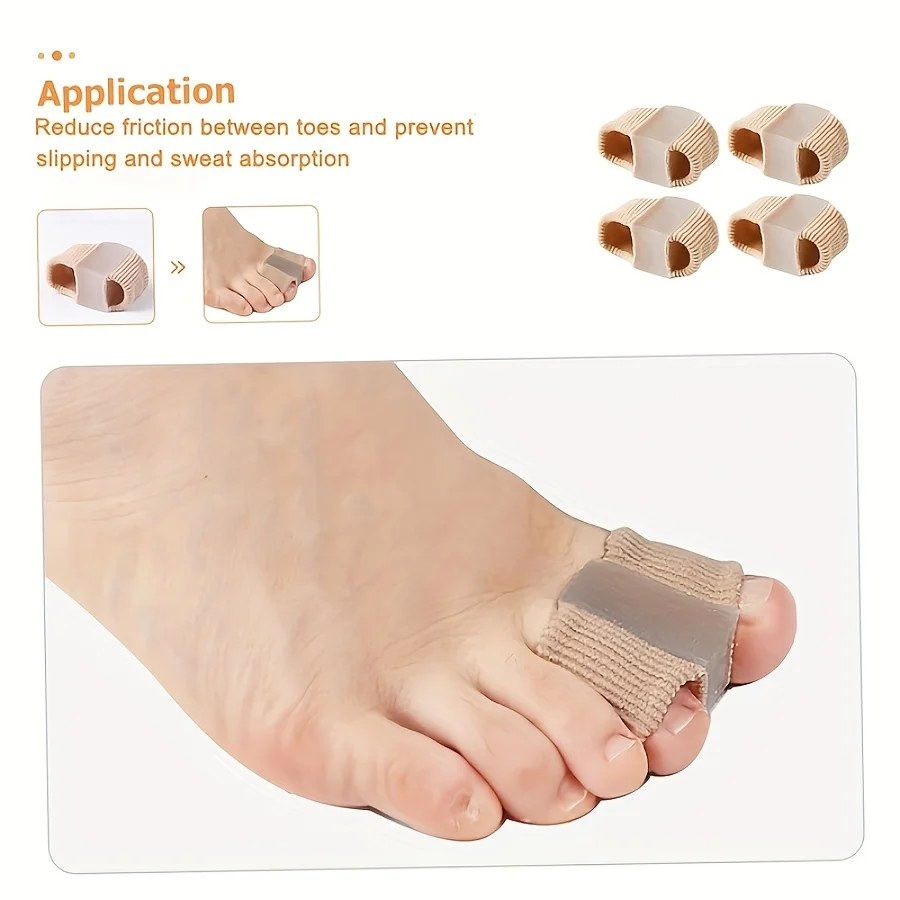 1 Gel-Zehentrenner | Gepolstert und schützend, weich und bequem, unsichtbarer Tragekomfort, langlebiges Unisex-Fußpolster – Detail 3