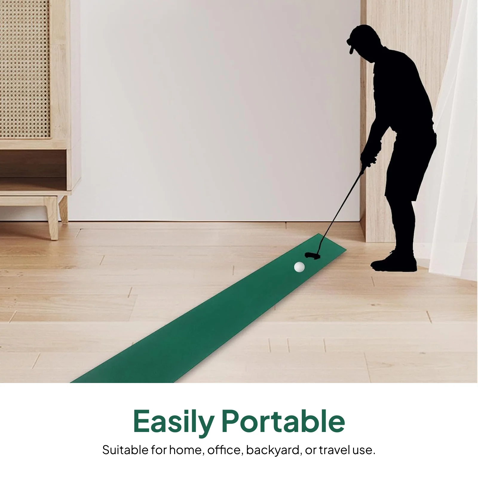 حصيرة وضع الجولف المحمولة، حصيرة ممارسة وضع الجولف لتحسين مهارات وضع الفناء الخلفي والمكتب والحديقة المنزلية لهدايا لاعبي الغولف #3