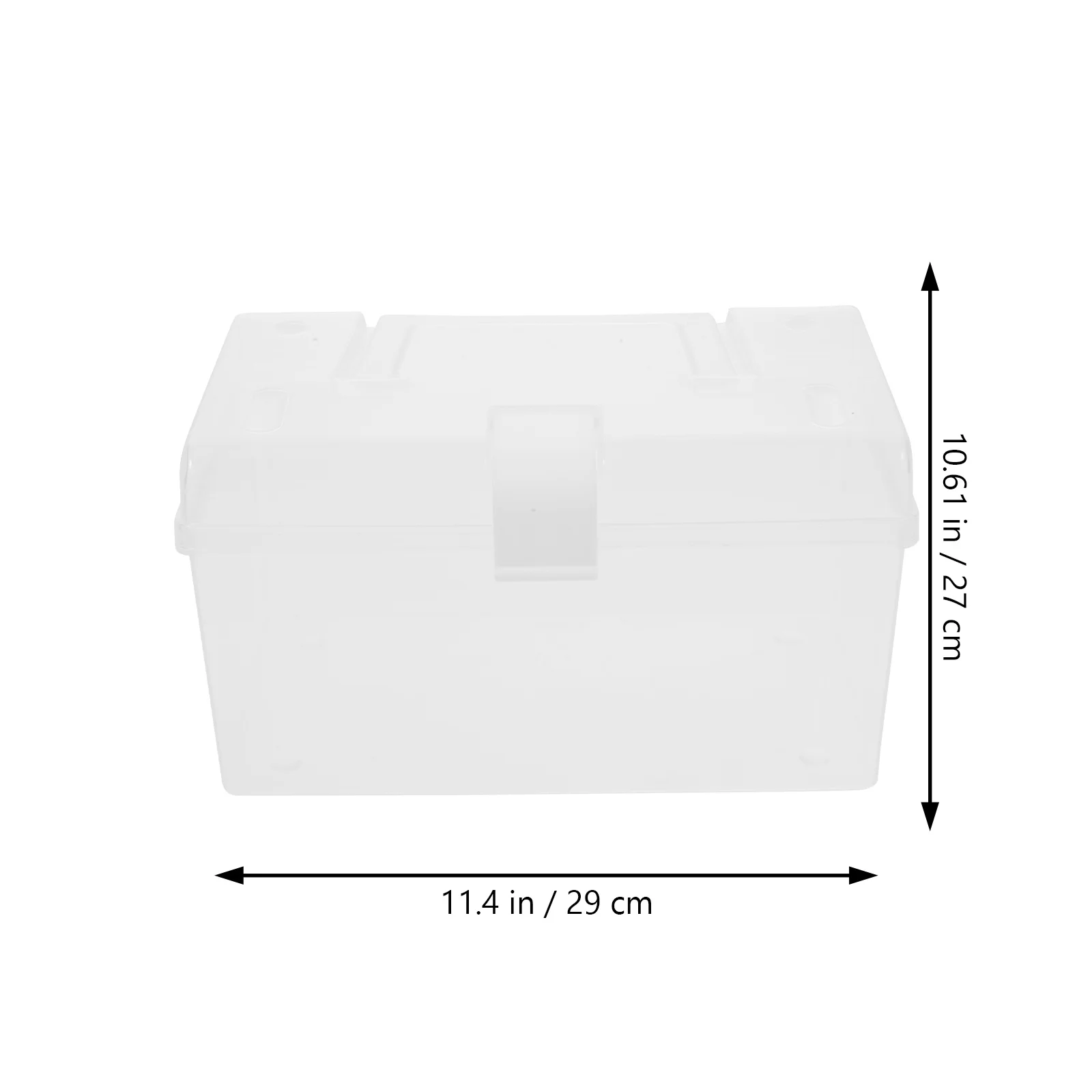 Portable Medicine Box Small Size White Plastic First Aid Storage Organizer Home Outdoor Emergency Kit Container