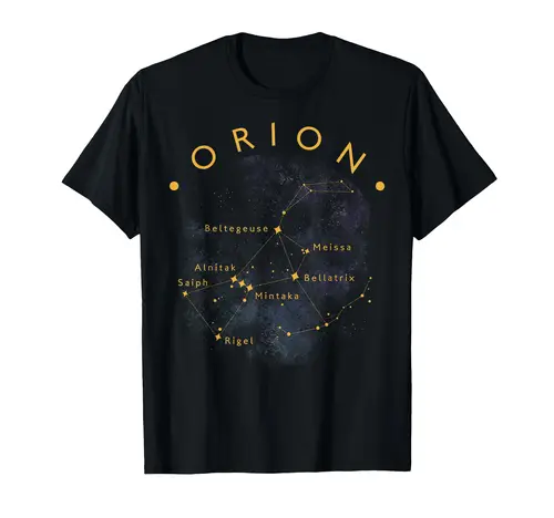 Camiseta para observar estrellas amante de la astronomía de la constelación de Orión