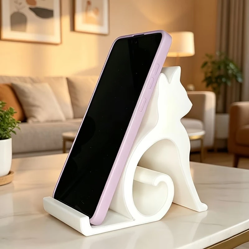 3D Printing Cute Cat and Dog Phone Stand Creative Cute Pet Desktop Decoration New Product Cat and Dog