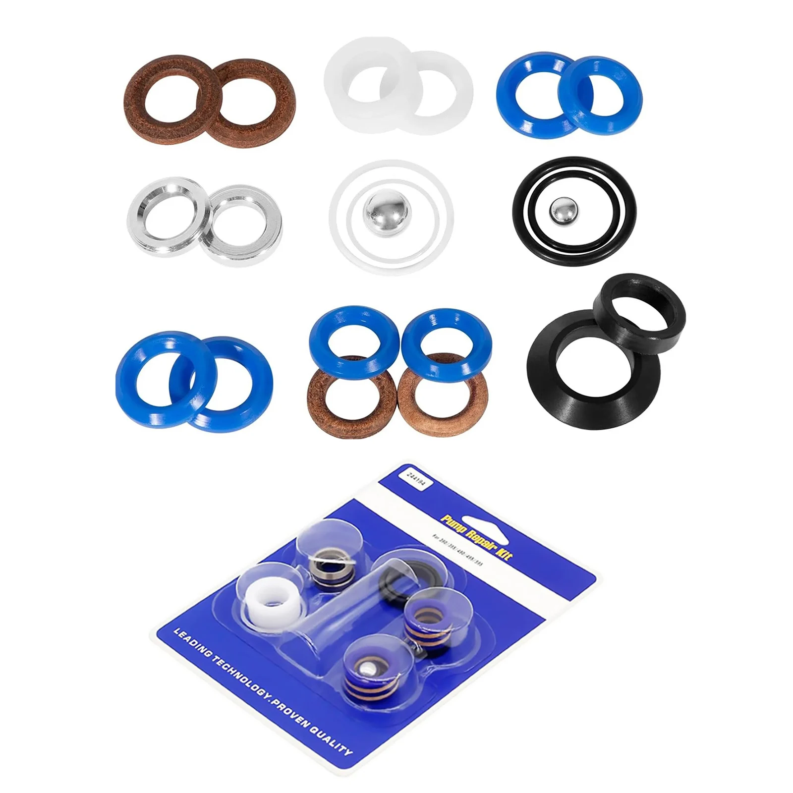1 Set 244194 Pump Repair Packing Sealing Ring Kit Replacement Parts For Sprayer 390 395 490 495 595 Spay Gun Tool Accessories