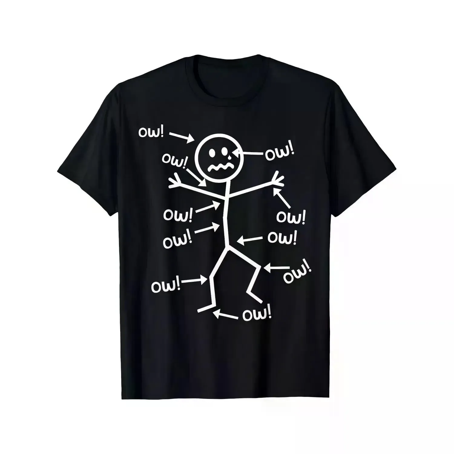 100% Cotton Humorous Chronic Pain Awareness T Shirt For Summer Casual Wear Round Neck Short Sleeve Machine Washable Everyday Top Golf Gift T-Shirt For Men And Women