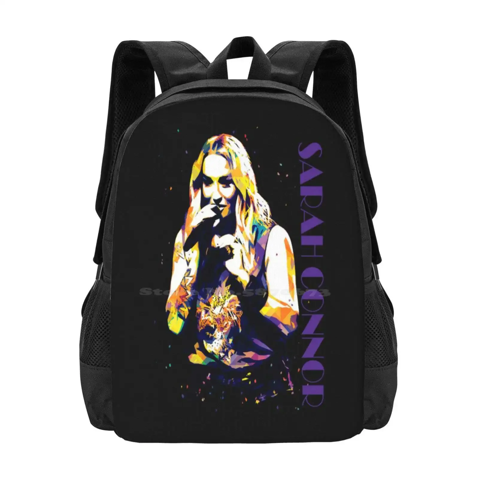 

Sarah Connor Musician Classic 3d Print Design Backpack Student Bag German Singer Mark Forster Heart Power Plants Cardiac Power