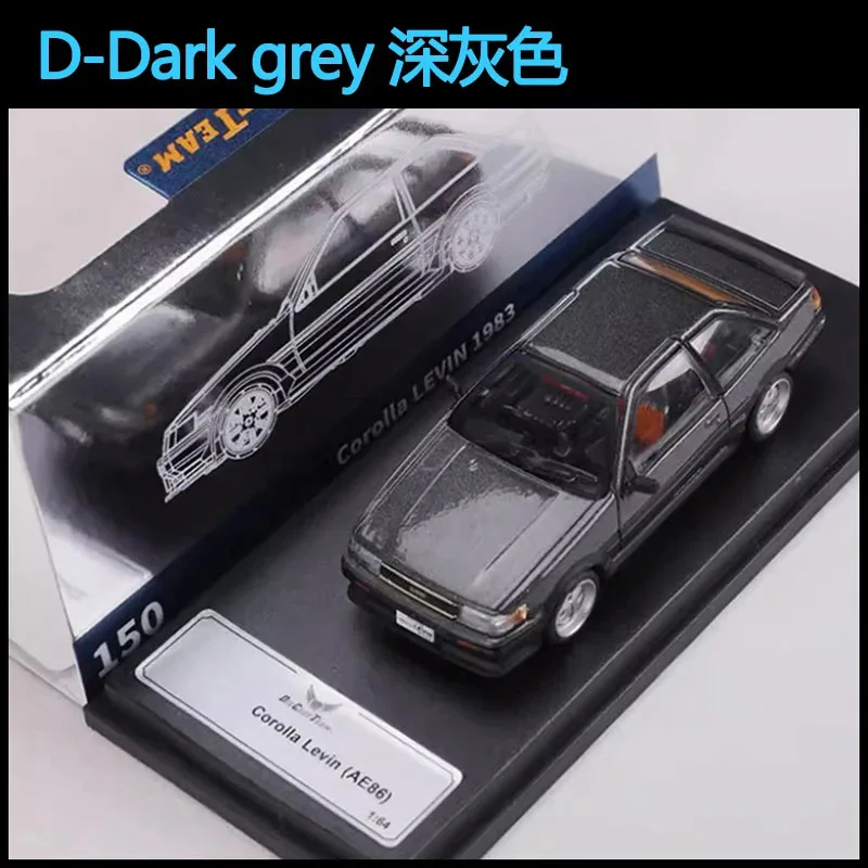 DCT 1:64 Scale AE86 Corolla Levine Simulation Alloy Car Model