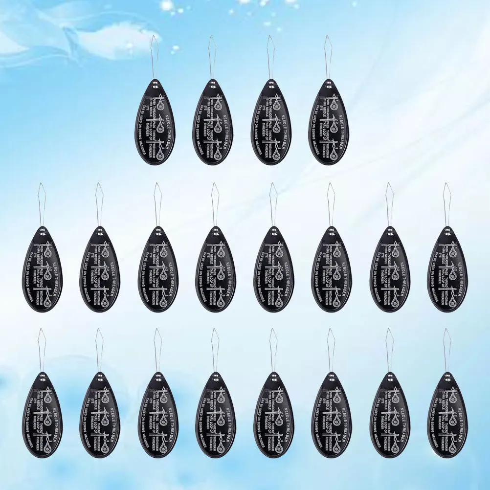 20 قطعة إبرة الألومنيوم عراف مشرق مقبض صغير سلك معدني مرن خيوط أداة مثالية لآلة الخياطة اليدوية DIY بها بنفسك