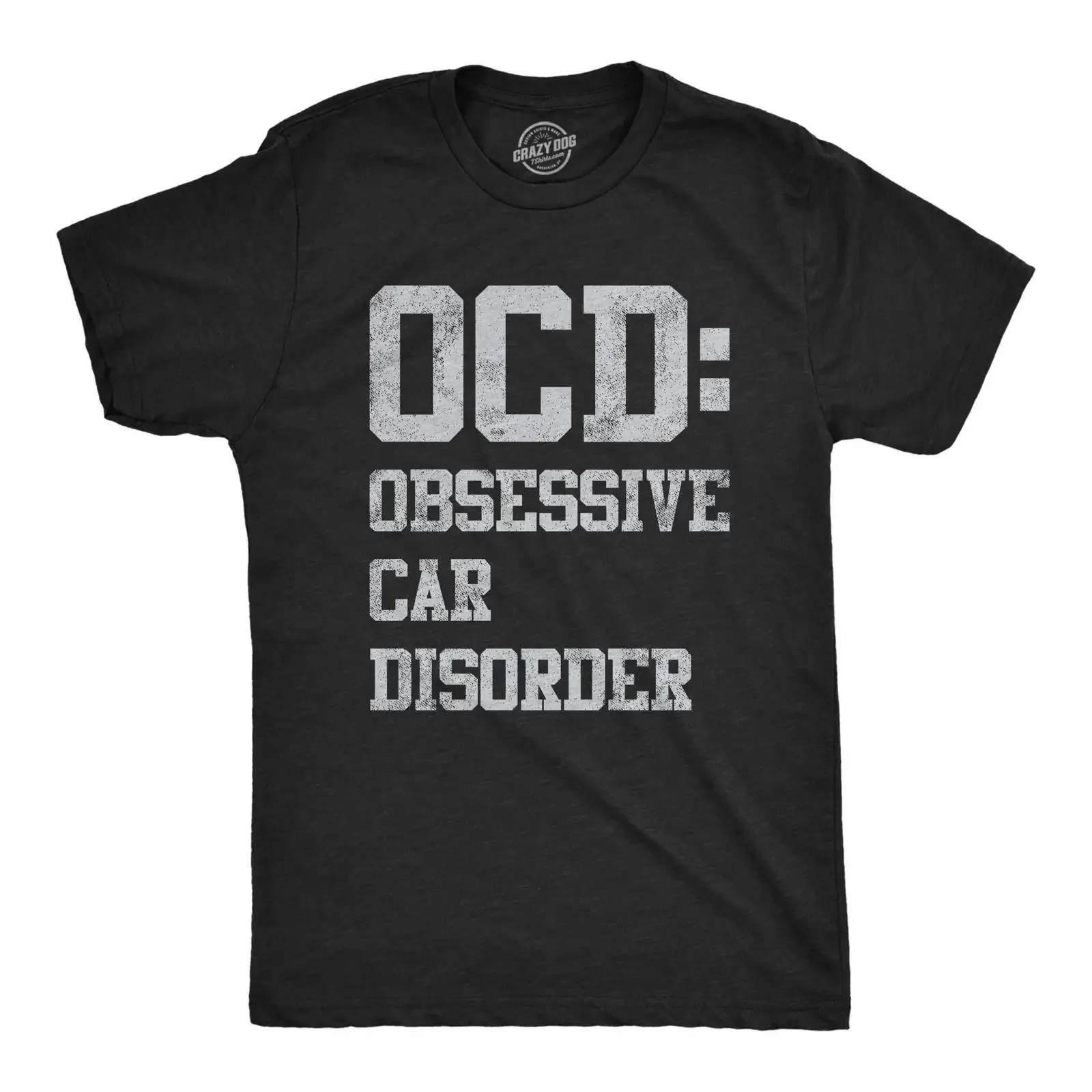 OCD Obsessive Car Disorder T Shirt Funny Enthusiast  vintage Washed fashion Comfortable Unisex Stylish Stretched graphic