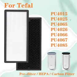 Per Tefal PU4026 PU4026F0 PU4066 PU4066G1 PU4067 PU4067F1 purificatore d'aria XD6074 e XD6060 filtro HEPA di ricambio filtro a carbone
