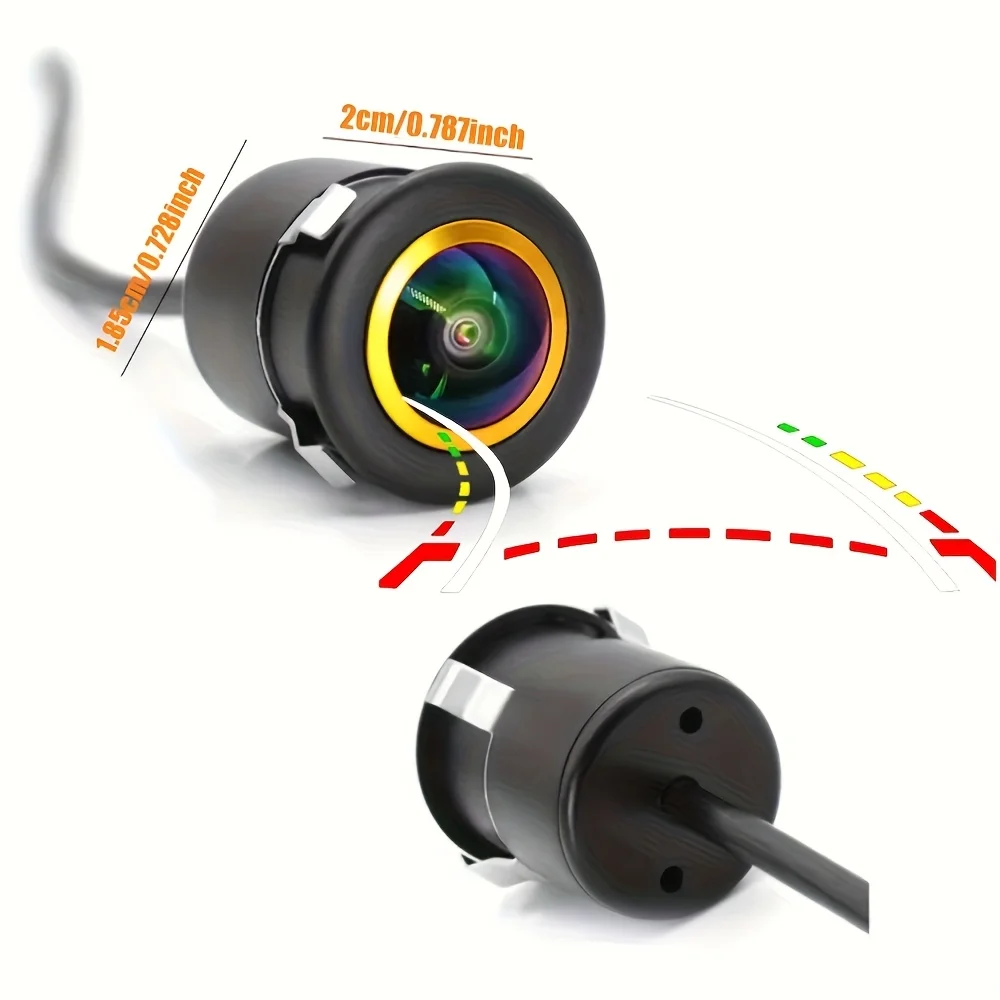 Dynamic Trajectory Reverse Car Camera with 170° Fisheye Lens, CCD Sensor, Wide Angle, Night Vision & Moving Trajectory Line
