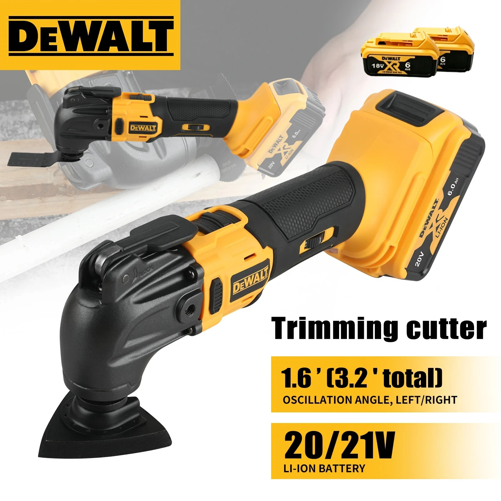 

Бесщеточный многофункциональный инструмент DeWALT с быстрым креплением, аккумуляторный, для резки, шлифовки, зачистки, ремонта и DIY-проектов