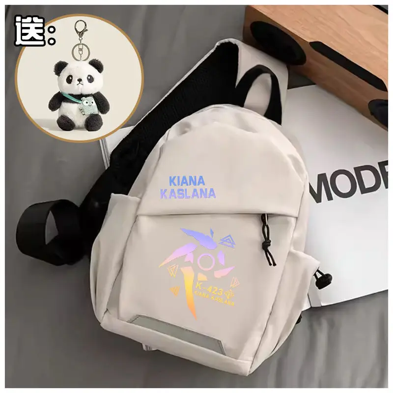 Honkai Impact 3Rd Raiden Shoun Anime Kiana Xinyuan Element Peripheral Sinle Shoulder Unisex Cartoon Chest Student Crossbody A